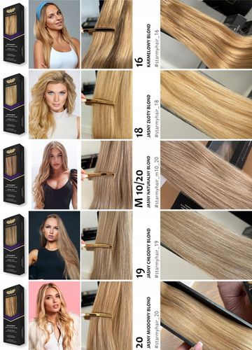 Włosy doczepiane naturalne CLIP-IN 50-55cm 3 taśmy na Arena.pl