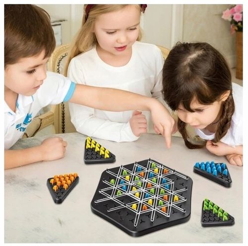 TRIANGLE CHESS BOARD GAME, INTERACTIVE PEGBOARD GAME, DESKTOP BOARD GAMES na Arena.pl