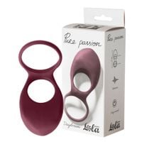 pierścień na penisa z ringiem na jądra, z wibracjami. elastyczny gadżet