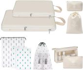 Zestaw 10 Organizerów do Walizki Wodoszczelne Torby Podróżne Nylon Mix