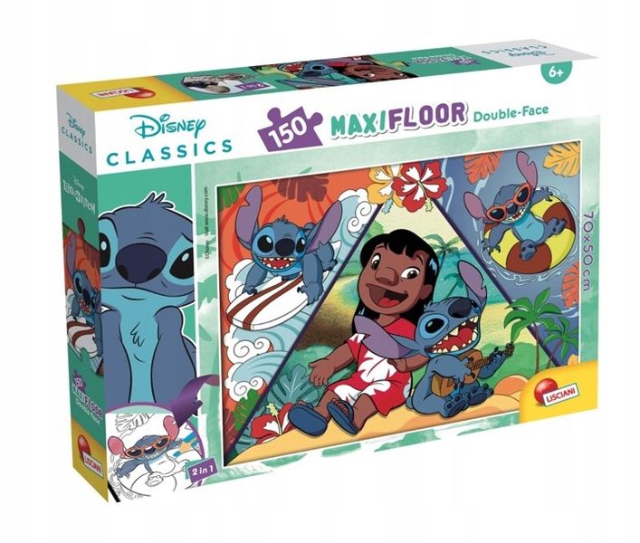 LISCIANI PUZZLE DF MAXIFLOOR 150 LILO&STITCH zdjęcie 1