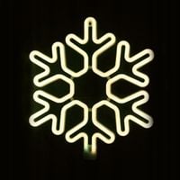 ACA Lighting Świąteczna dekoracja zewnętrzna płatek śniegu, 300 LED 3m