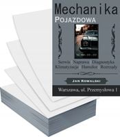 Ulotki A4 1000szt reklamowe firmowe TWOJA NAZWA FIRMY MECHANIKA POJAZDOWA