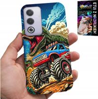 ETUI DO OPPO A80 5G -DINOZAUR W MONSTERTRUCKU WZORY DLA DZIECI