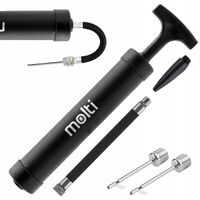 POMPKA RĘCZNA DO POMPOWANIA PIŁEK + WĘŻYK ELASTYCZNY IGŁY UNIWERSALNA MOCNA