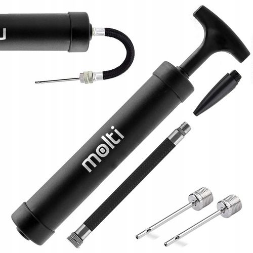 POMPKA RĘCZNA DO POMPOWANIA PIŁEK + WĘŻYK ELASTYCZNY IGŁY UNIWERSALNA MOCNA na Arena.pl