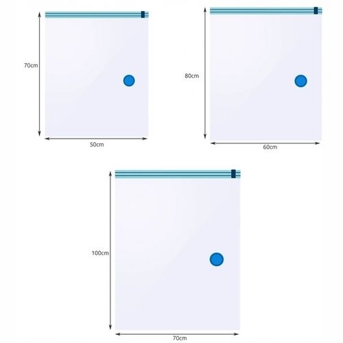 Worki Próżniowe na Ubrania Zestaw 15szt 3 Rozmiary 50x70cm 60x80cm na Arena.pl
