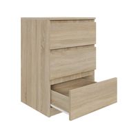 Komoda dąb sonoma AVEN 50 cm z 3 szufladami różne kolory DARMOWA DOSTAWA
