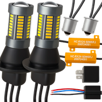 2w1 Światła LED DZIENNE + KIERUNKOWSKAZY DRL P21W