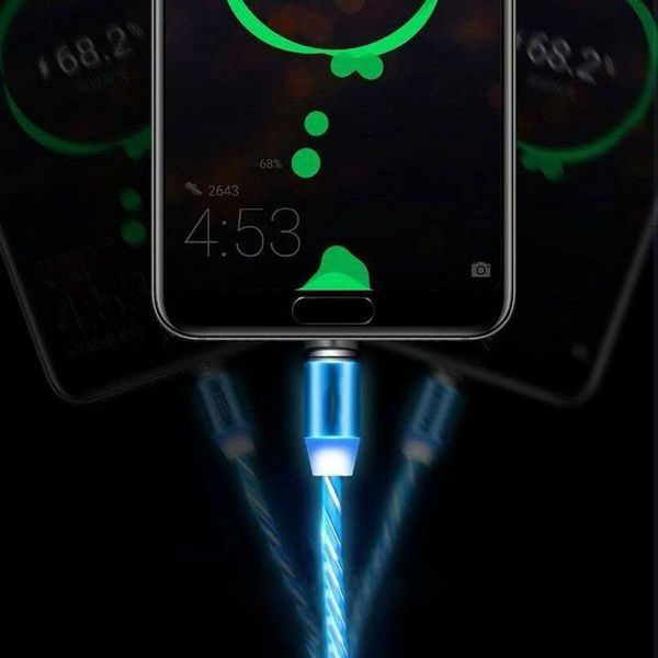 KABEL MAGNETYCZNY 3w1 DO IPHONE MICRO USB TYP-C 1m zdjęcie 2