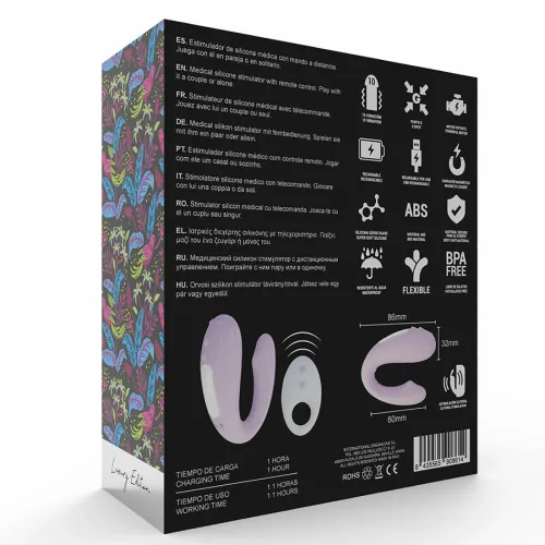 mia rin - model zdalnie sterowany dla par, silikon, 10 trybow, fioletowy na Arena.pl