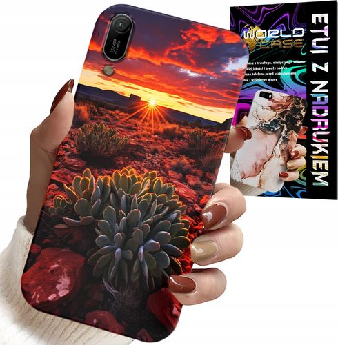 ETUI DO HUAWEI Y6 2019 - MEKSYKAŃSKA PUSTYNIA WIDOKI CASE + SZKŁO na Arena.pl