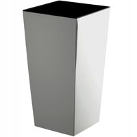 KADAX Doniczka Donica 18x36cm Wkład Szara Połysk