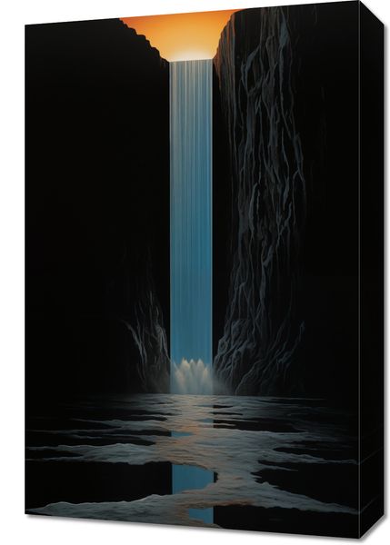 Obraz 40x60cm Wodospad Światła zdjęcie 1