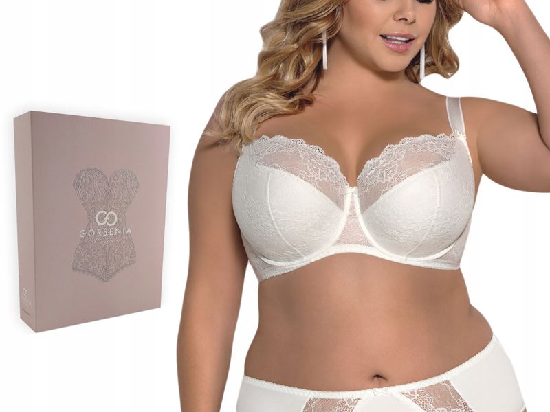 BIUSTONOSZ GORSENIA K357 BLANCA, ECRU, 85J zdjęcie 1