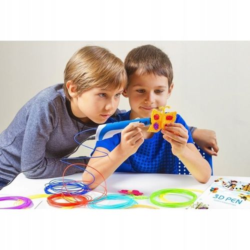 DŁUGOPIS 3D Dla Dzieci DRUKARKA 3D WKŁADY 150M Akcesoria Szablony Zestaw XL na Arena.pl
