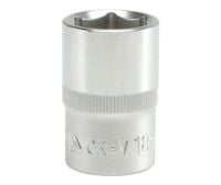 nasadka krótka 6-kątna chromowana 1/2'' 18mm - yt-1211