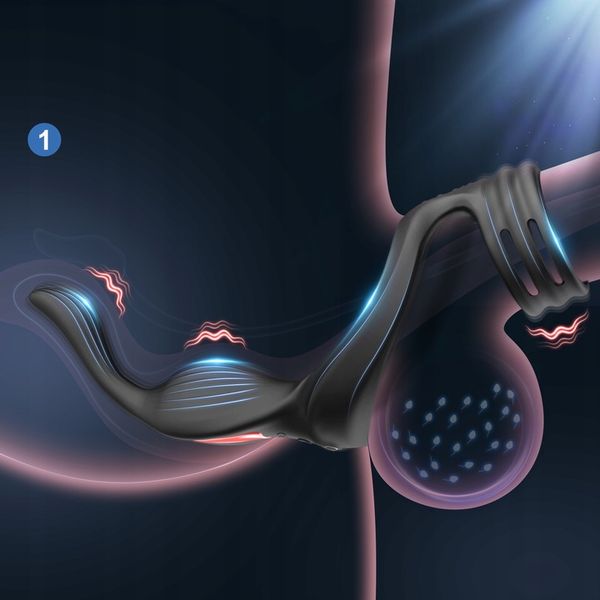Wibrator prostaty 3w1 pierścień, analny, prostata zdjęcie 5