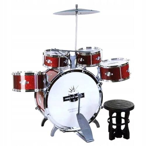 DUŻA PERKUSJA 5 BĘBNOWA KRZESEŁKO DLA DZIECKA BĘBNY TALERZE INSTRUMNET na Arena.pl