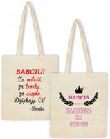 Eko Torba z nadrukiem PREZENT dla babci BABCIU