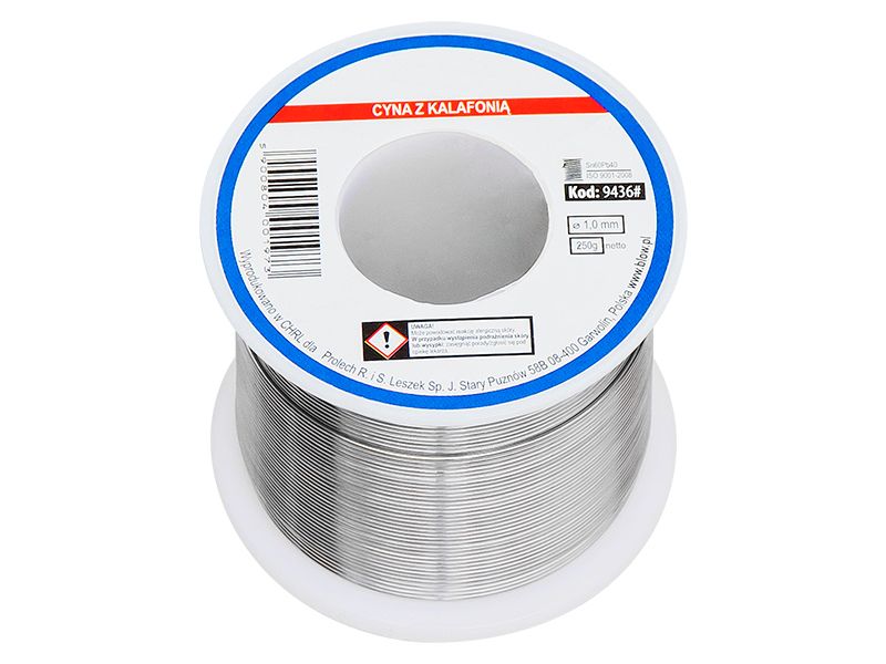 Cyna  1,00/250g Sn60Pb40 TINOL zdjęcie 1