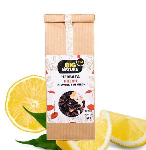Herbata PUERH NIEWINNY UŚMIECH 50g zdjęcie 1