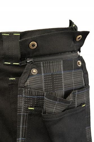Spodnie robocze monterskie z kieszeniami Stretch Cordura elastan r 28 na Arena.pl