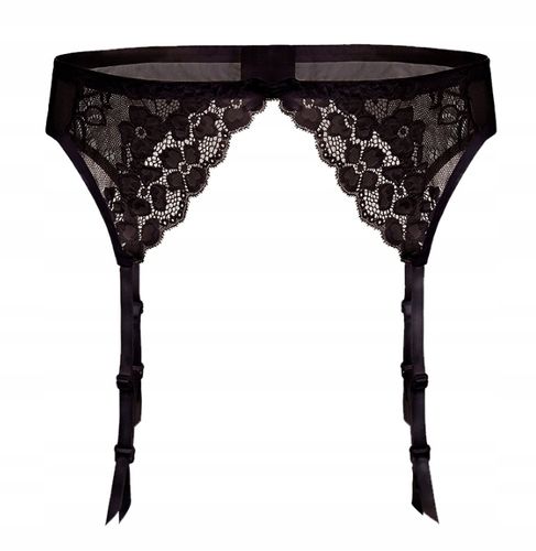 JULIMEX PAS DO POŃCZOCH KORONKOWY DAISY CZARNY L na Arena.pl