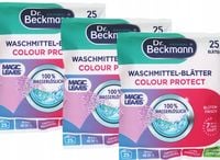 Dr Beckmann Listki do prania Magic Leaves Kolor zestaw 3x25 szt.