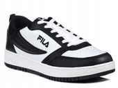 Buty męskie sportowe sznurowane niskie biało czarne Fila Rega NF 44