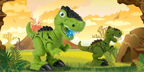 Auto z Napędem JEEP z Przyczepką i Dinozaurem na Arena.pl