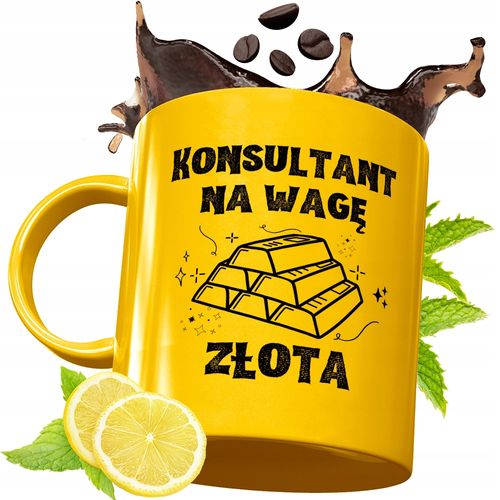 Złoty Kubek Premium Dla Konsultanta Prezent Z Nadrukiem Ze Zdjęciem na Arena.pl