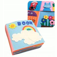 SENSORYCZNA KSIĄŻKA 3D ZABAWKA DLA MAŁYCH DZIECI MONTESSORI