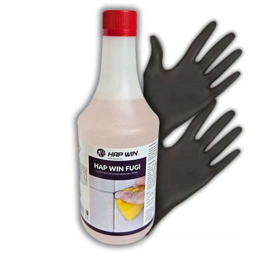 Płyn Środek do Czyszczenia Fug Zestaw Hap Win 1L + Szczotka + Rękawiczki na Arena.pl