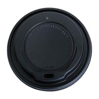 wieczko do kubka 80mm czarne ps 100szt