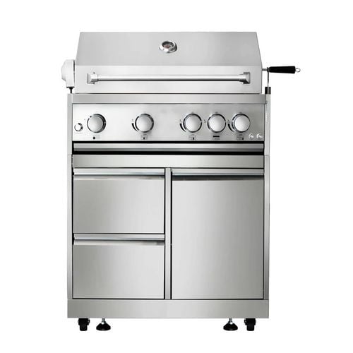 kuchnia ogrodowa 7-częściowa ze stali nierdzewnej grilli 777436 na Arena.pl