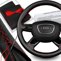 POKROWIEC NA KIEROWNICE SKÓRA NATURALNA OBSZYCIE