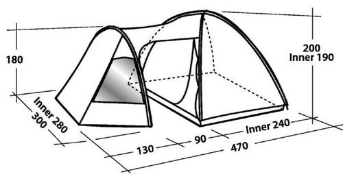Namiot rodzinny dla 5 osób Easy Camp EXPLORER ECLIPSE 500 na Arena.pl