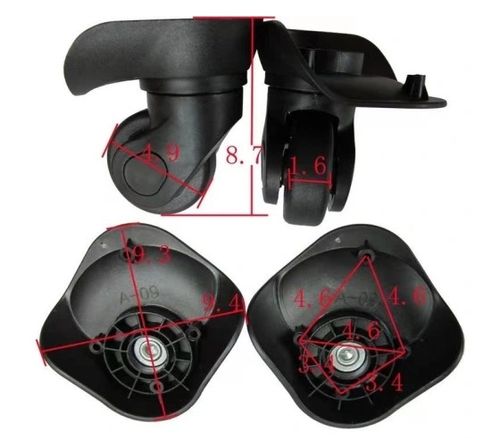 2 SZT CZARNE KÓŁKO DO WALIZKI CZĘŚCI WALIZEK TORBY A09 na Arena.pl