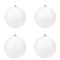 KULE STYROPIANOWE 4szt BOMBKA z ZAWIESZKĄ 10CM BOMBKI styropianowe komplet