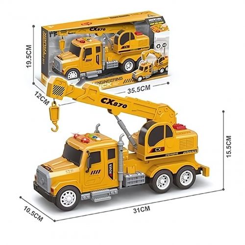 WOOPIE Interaktywny Dźwig z Ruchomym Hakiem Ciężarówka 1:14 na Arena.pl
