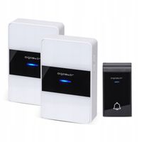 Dzwonek Bezprzewodowy Do Drzwi 2-Odbiorniki Ip44