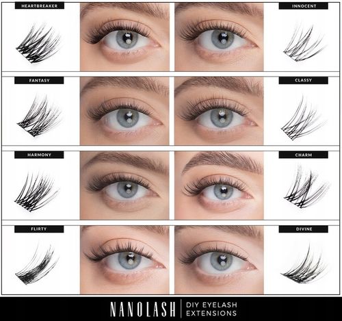 Rzęsy bondingowe zestaw CLASSY Nanolash - rzęsy do samodzielnej aplikacji na Arena.pl