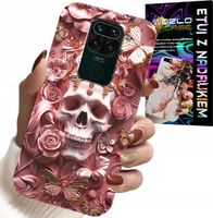 ETUI DO XIAOMI NOTE 9 - KOBIECE, MODNE WZORY, CZASZKA W RÓŻE