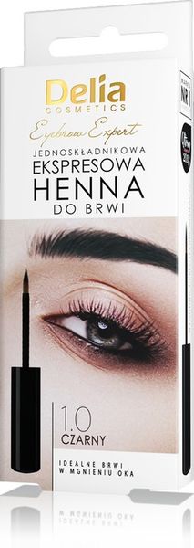 DELIA henna do brwi ekspresowa, 6ml BRĄZOWA zdjęcie 4