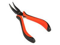 Szczypce wydłużone wygięte 130mm HY-21W