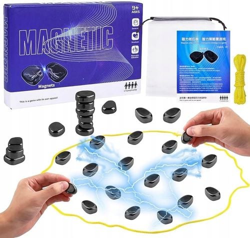 MAGNETYCZNA GRA W KAMIENIE MAGNETYCZNE SZACHY GRA EDUKACYJNE ZESTAW na Arena.pl