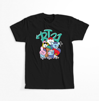 Koszulka Czarna BTS - WYBIERZ KOLOR KOSZULKI I FASON Damska L