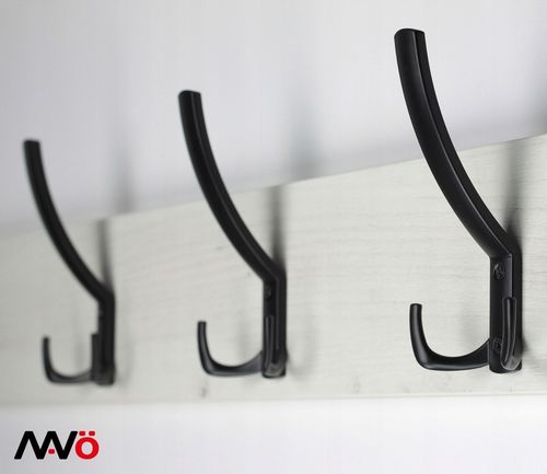 3x WIESZAK MEBLOWY HACZYK NA UBRANIA CZARNY HACZYKI MEBLOWE na Arena.pl
