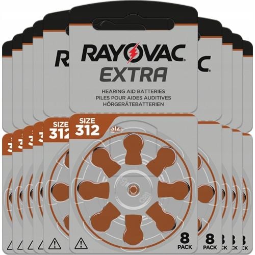 80x Rayovac Extra 312 baterie do aparatu słuchowego zdjęcie 1
